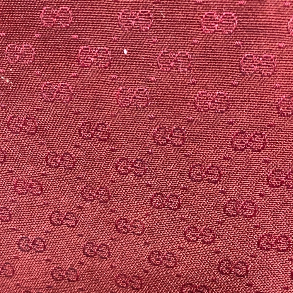 Gucci Burgundy Monogram briefcase vintage rehab!